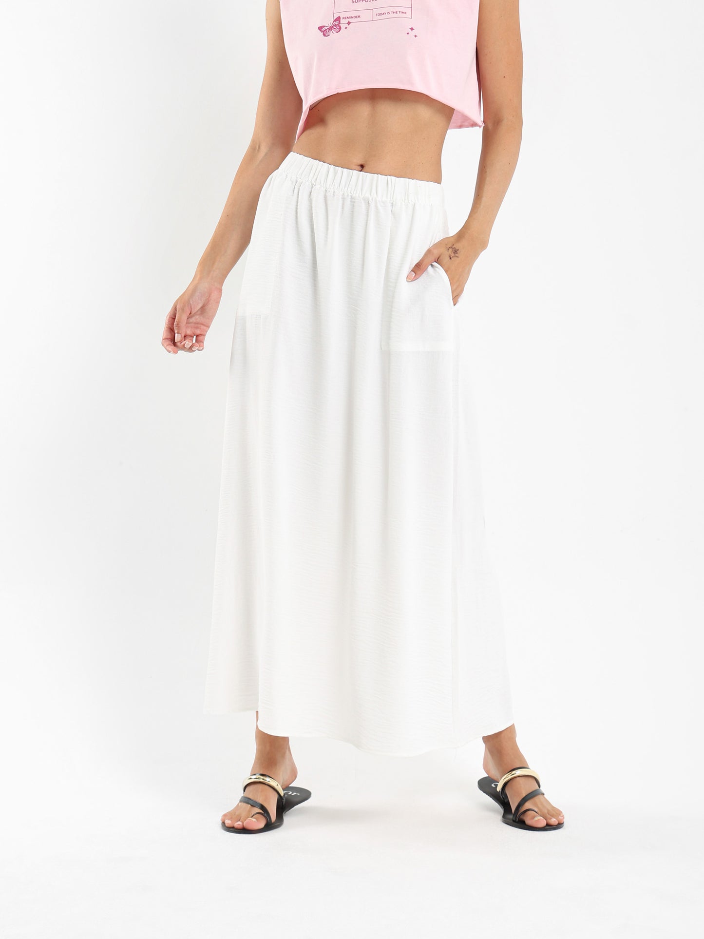 Elasticated Waistband Skirt