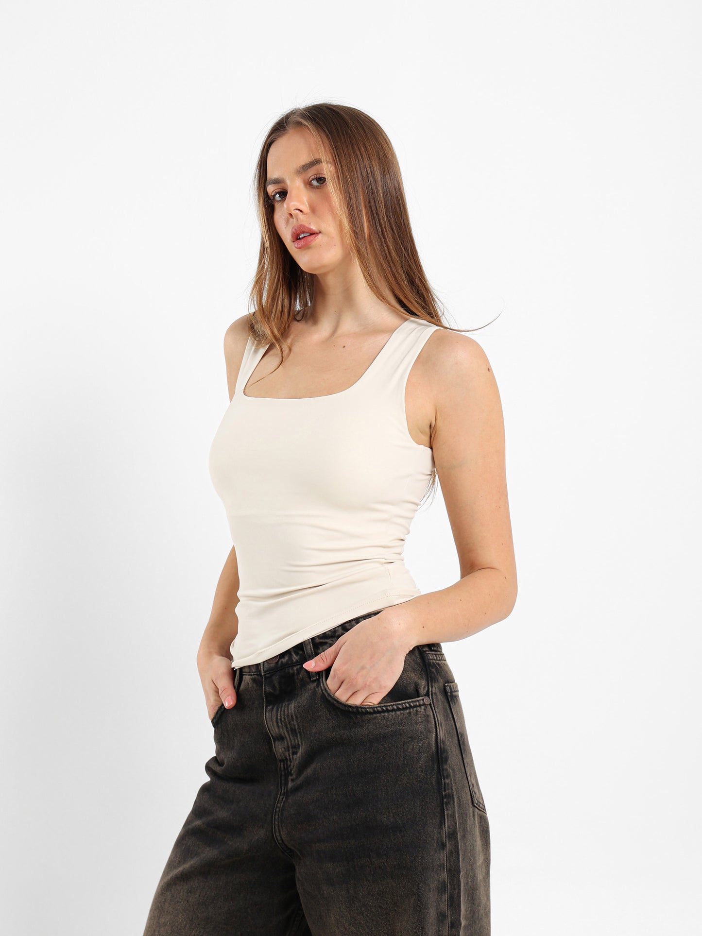 Fitted Sleeveless Top