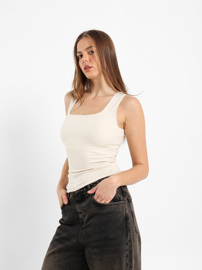 Fitted Sleeveless Top