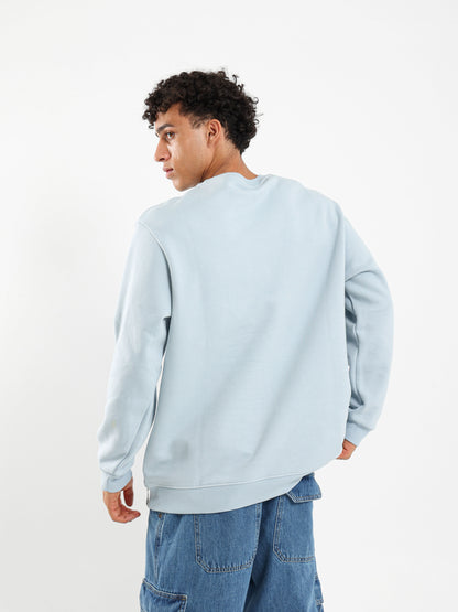 Round Neck Oversized Sweatshirt