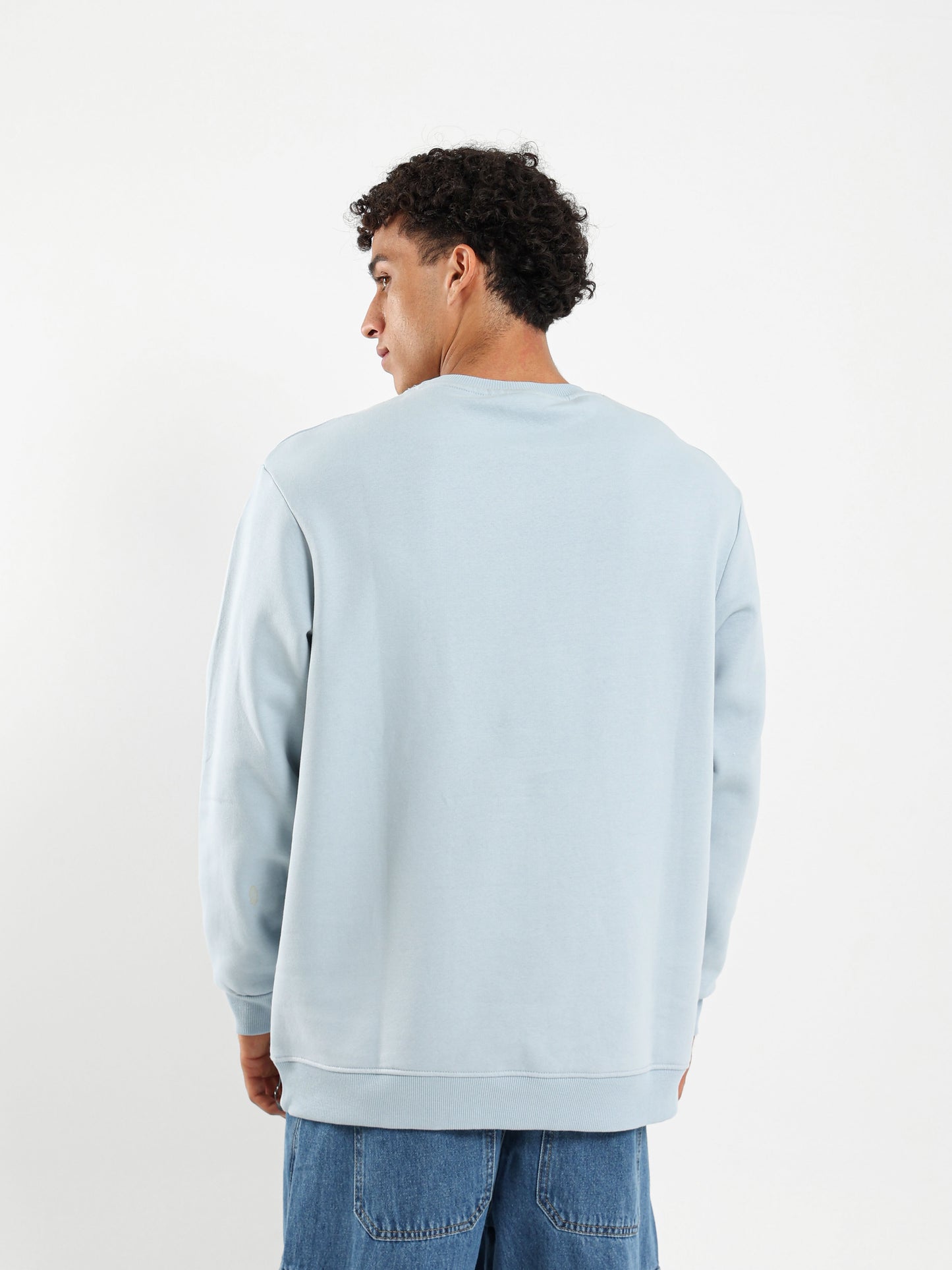 Round Neck Oversized Sweatshirt