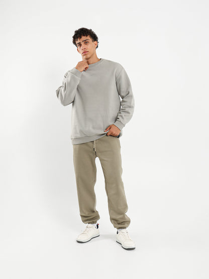 Round Neck Oversized Sweatshirt