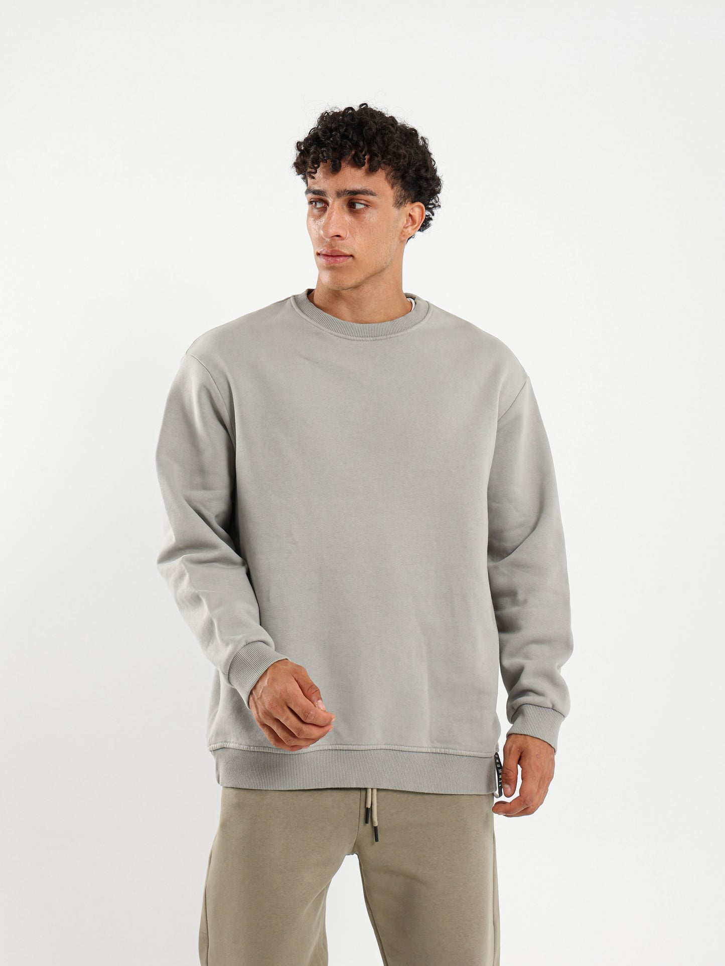 Round Neck Oversized Sweatshirt