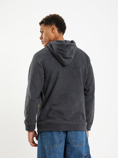 Hoodie with Zipper Detail - Outlet
