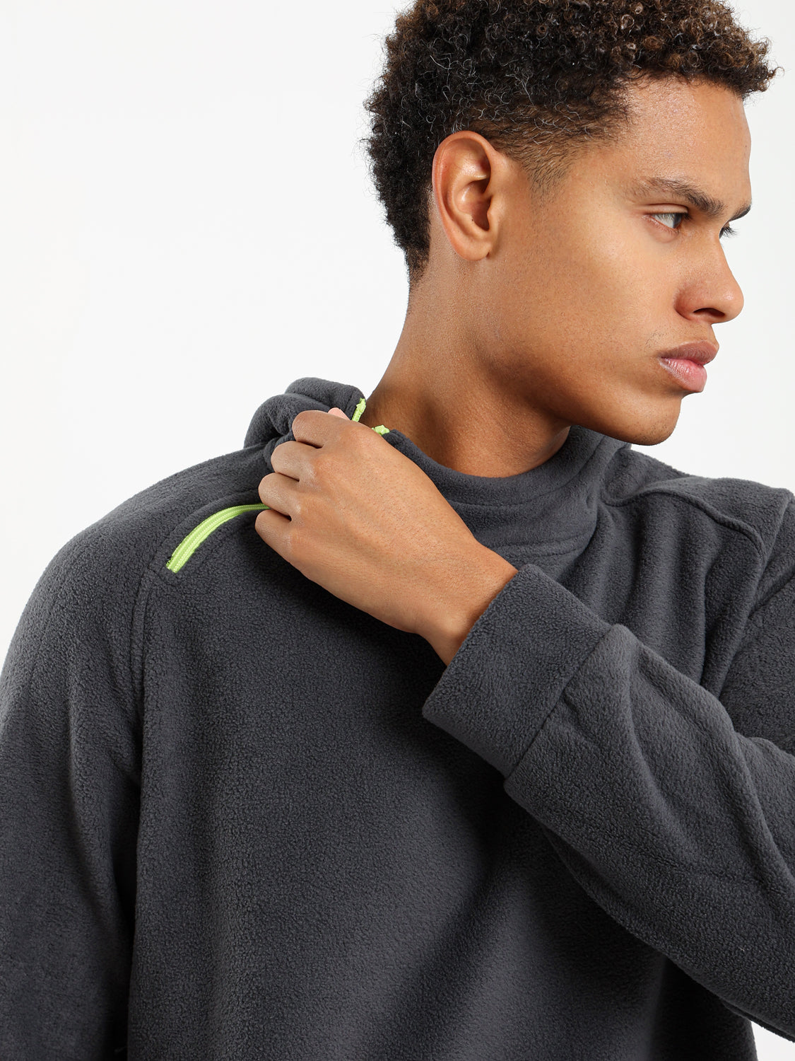 Hoodie with Zipper Detail - Outlet