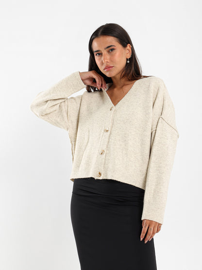Dropped Shoulder Cardigan