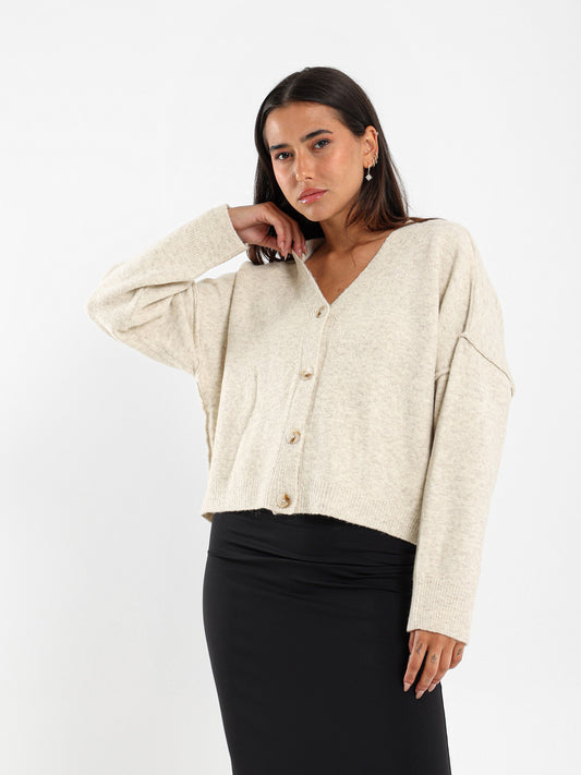 Dropped Shoulder Cardigan