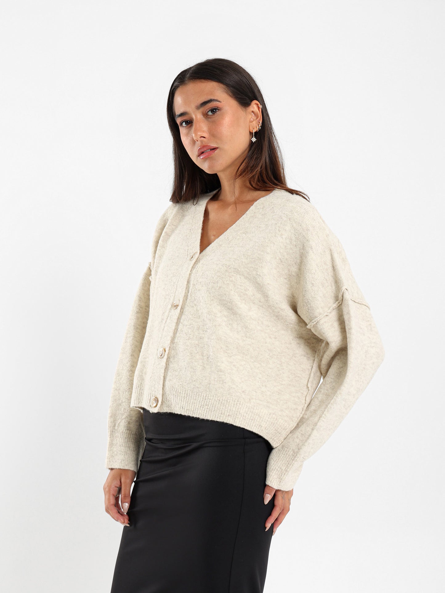 Dropped Shoulder Cardigan