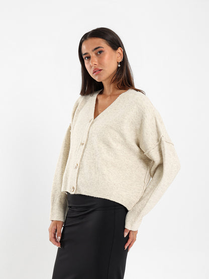 Dropped Shoulder Cardigan