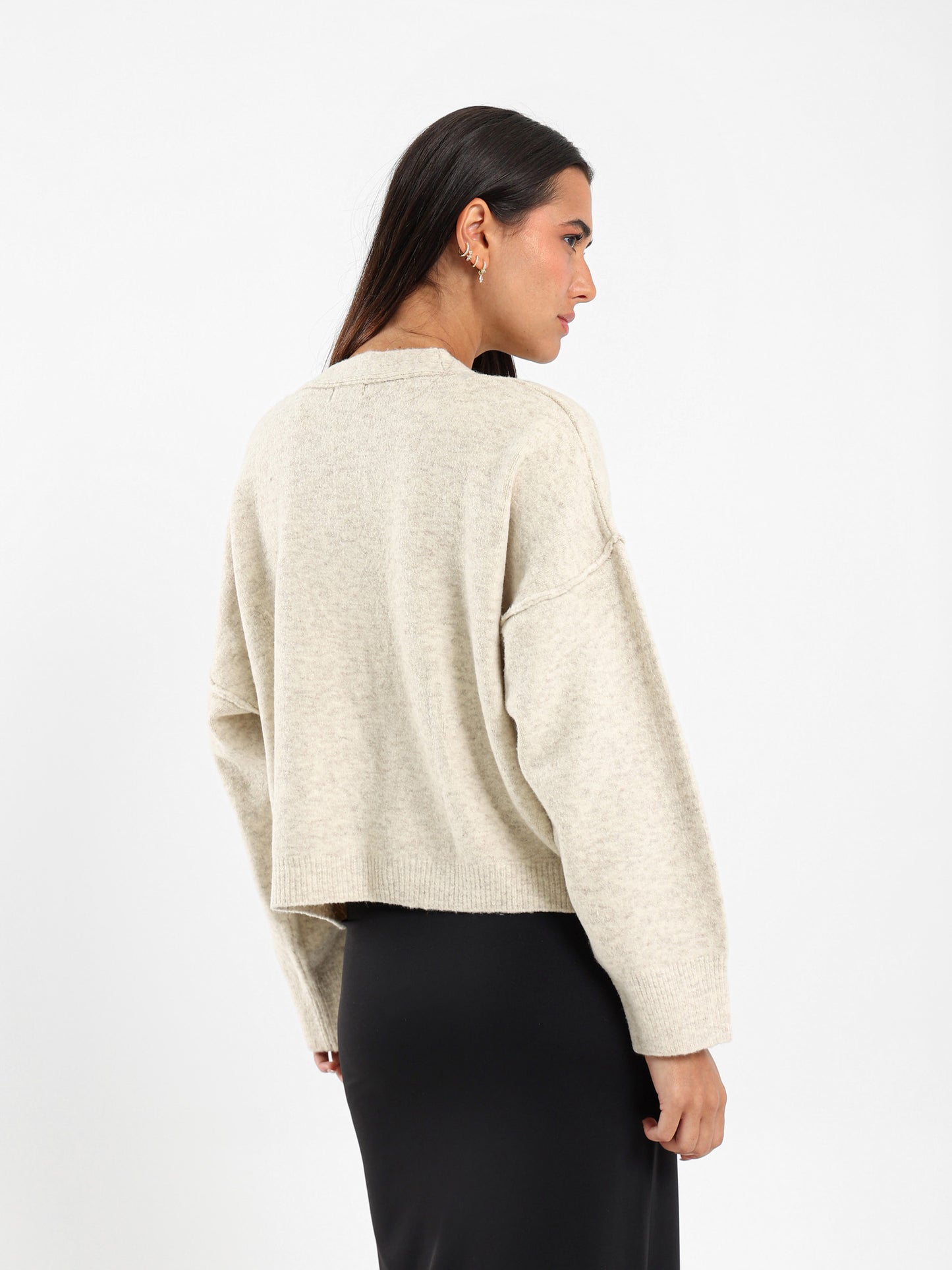 Dropped Shoulder Cardigan