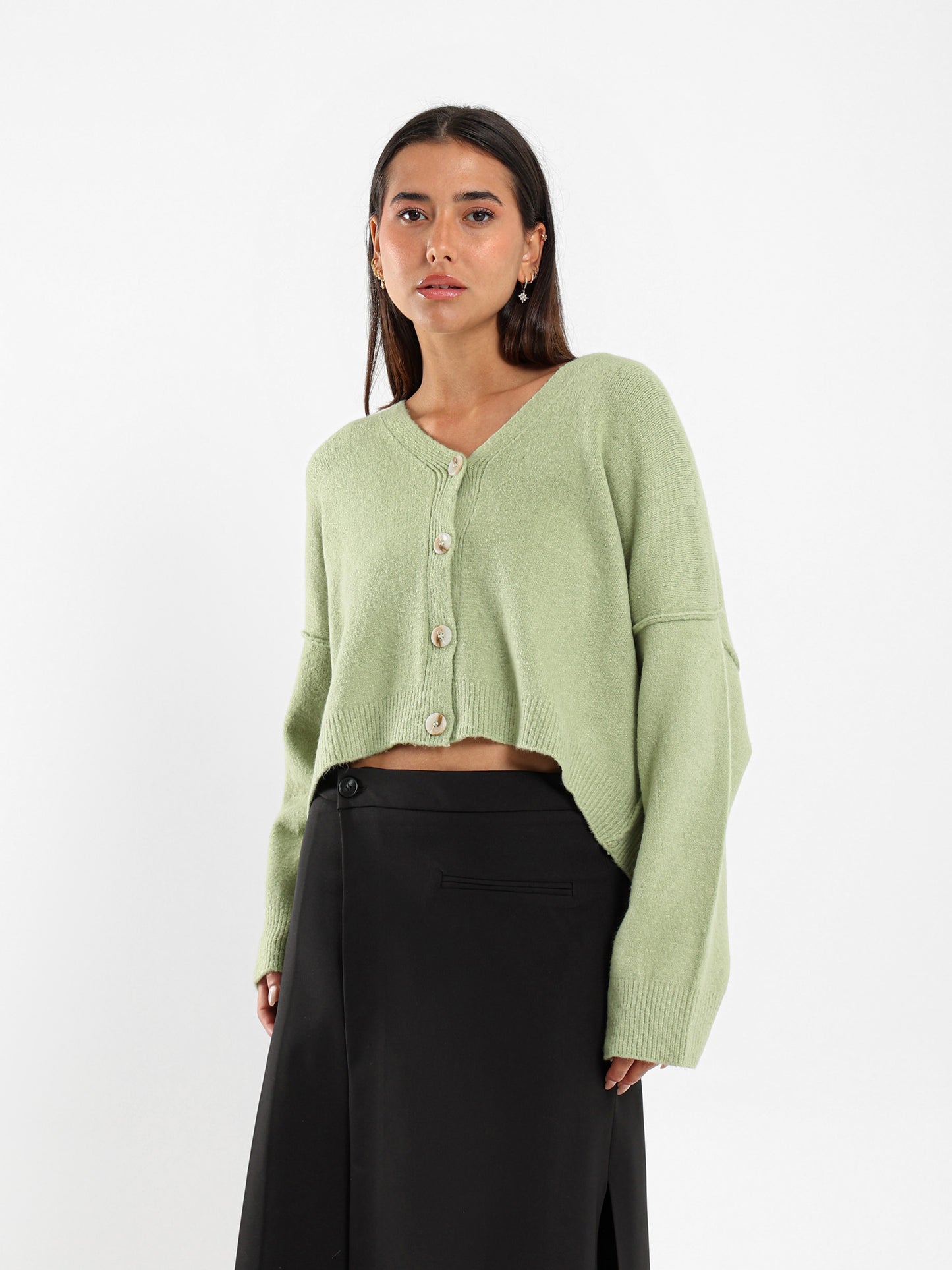 Dropped Shoulder Cardigan