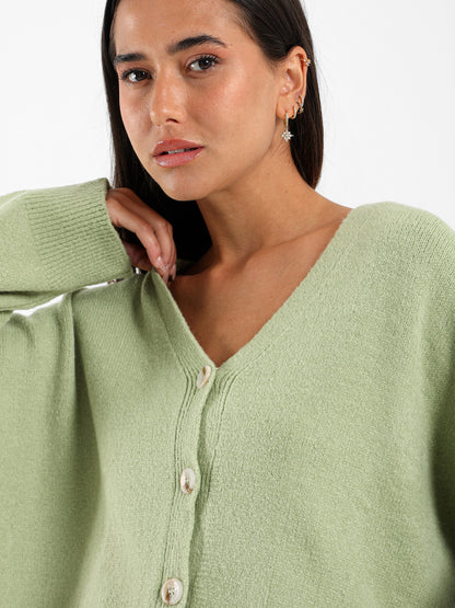 Dropped Shoulder Cardigan