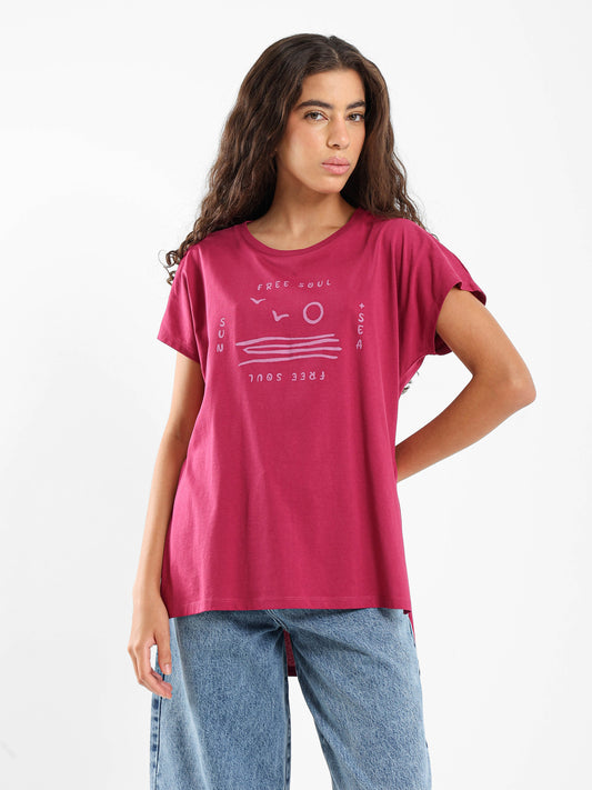 Minimal Sea Print Tee