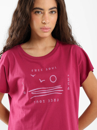 Minimal Sea Print Tee