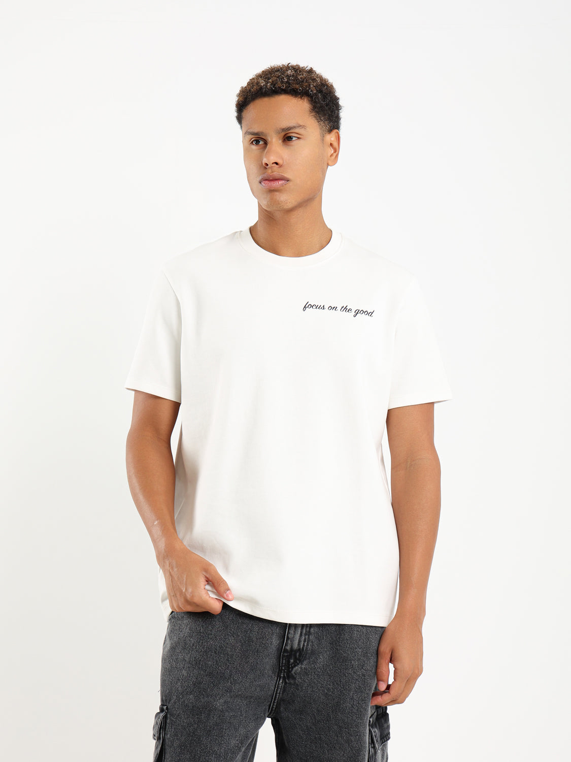 Focus On The Good Printed T-Shirt - Outlet