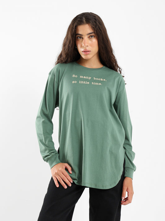 Dont Kill My Vibe Oversized Long Sleeve Tee