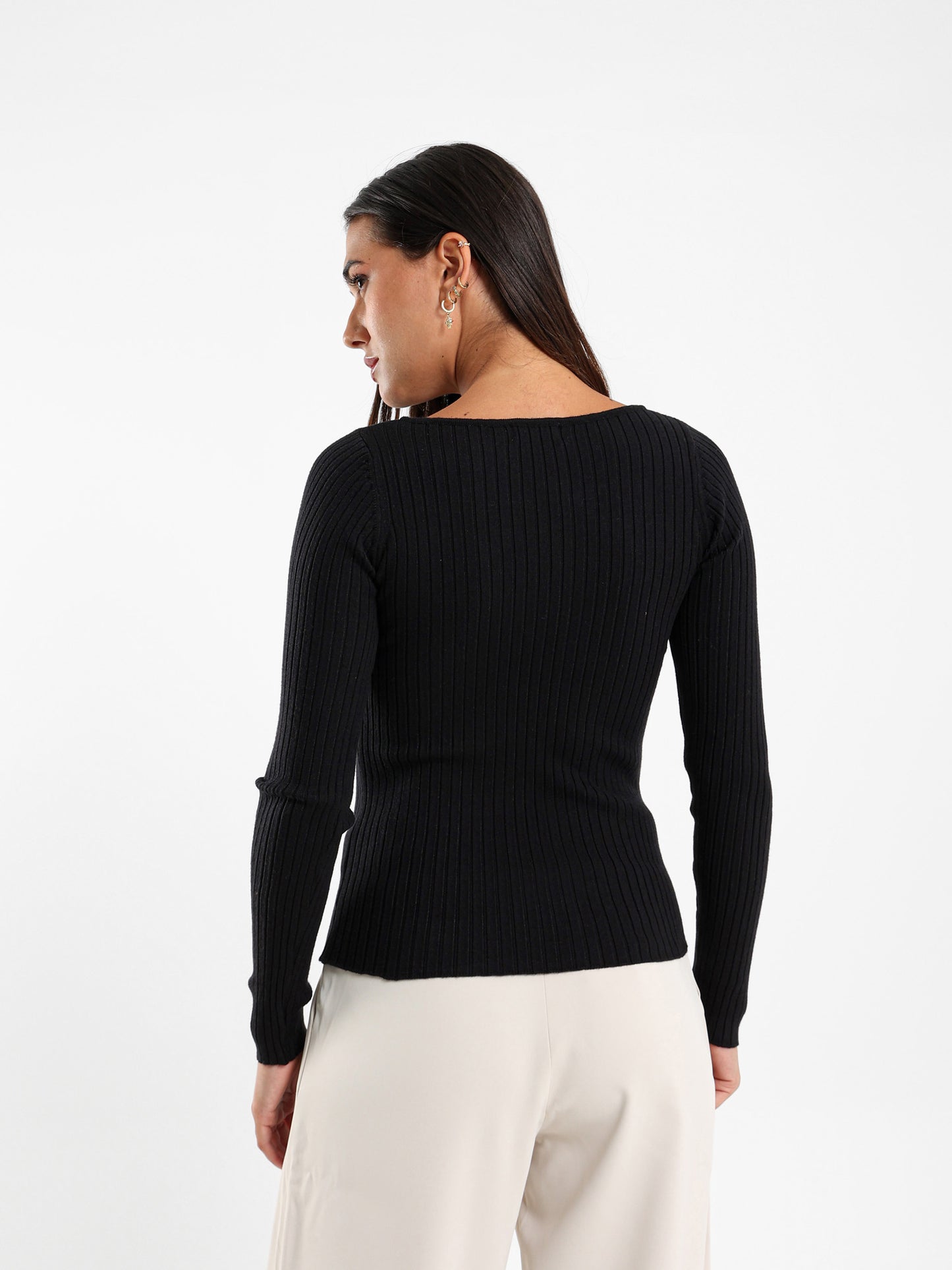 Tricot Ring Detail Top