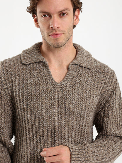 Camp Collar Relaxed Pullover