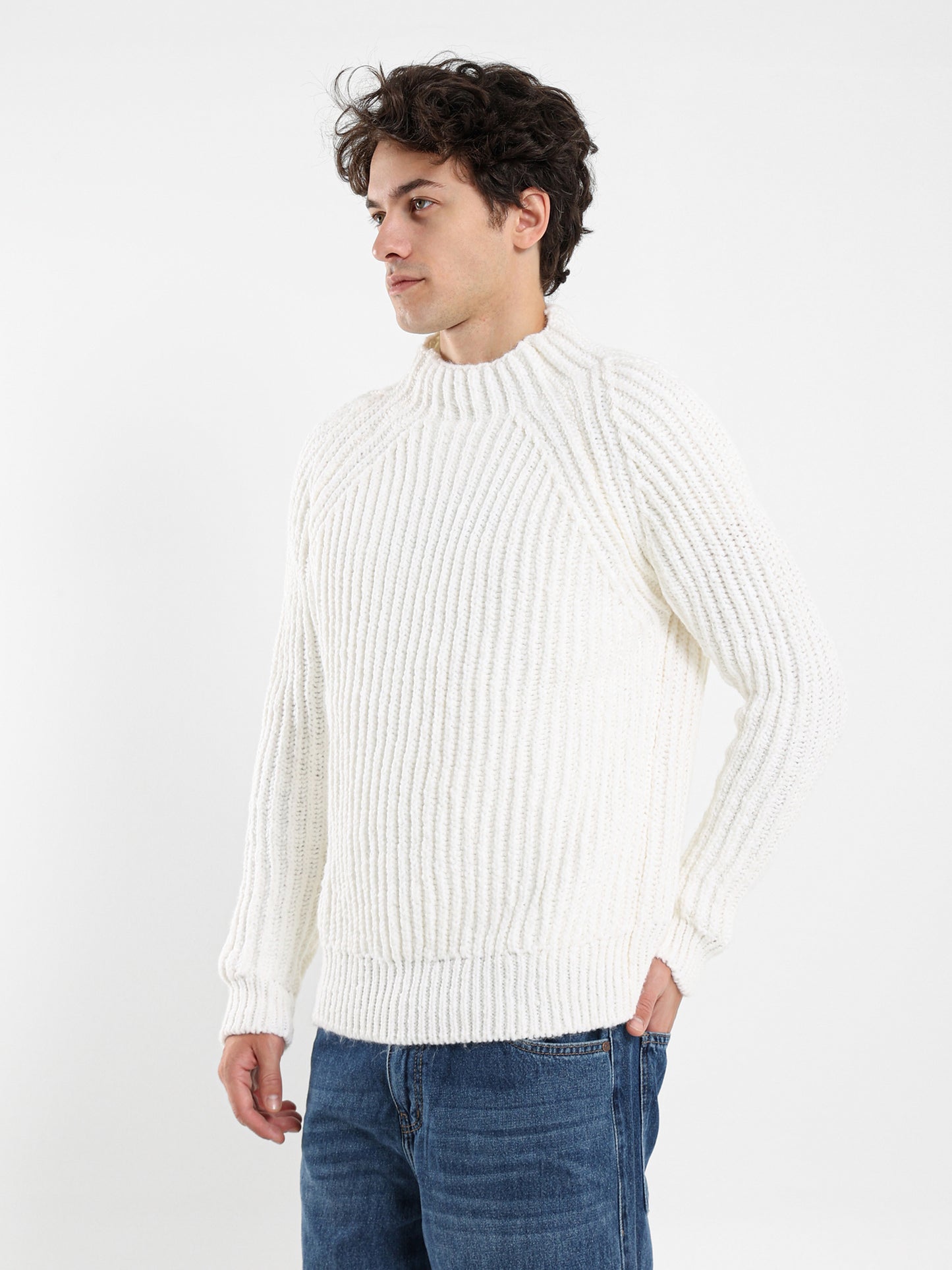 Raglan Collar Relaxed Pullover