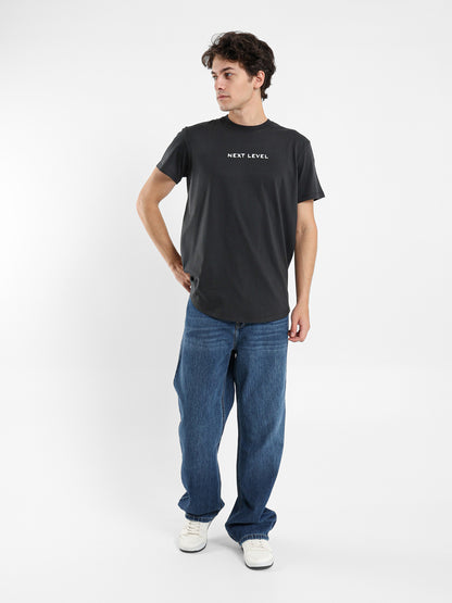 Next Level Front Print T-Shirt with Round Hem