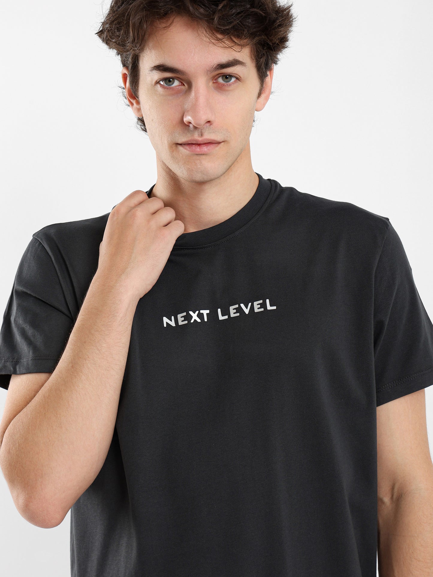 Next Level Front Print T-Shirt with Round Hem