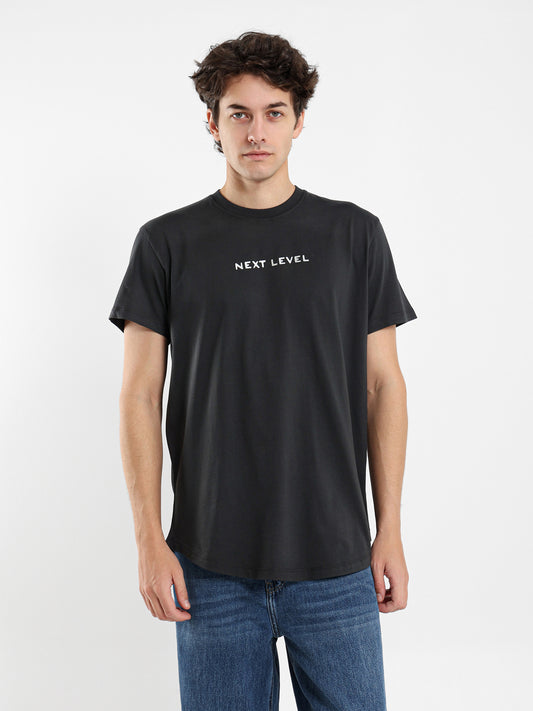 Next Level Front Print T-Shirt with Round Hem