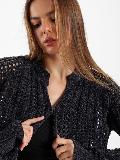 Open Knit Cardigan