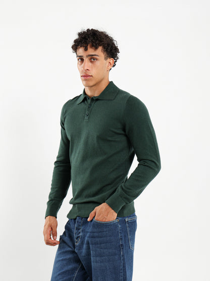 Long Sleeve Polo Shirt