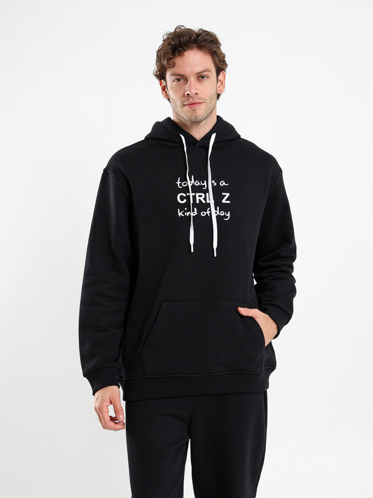 Control Z Kind of Day Print Hoodie