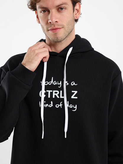 Control Z Kind of Day Print Hoodie