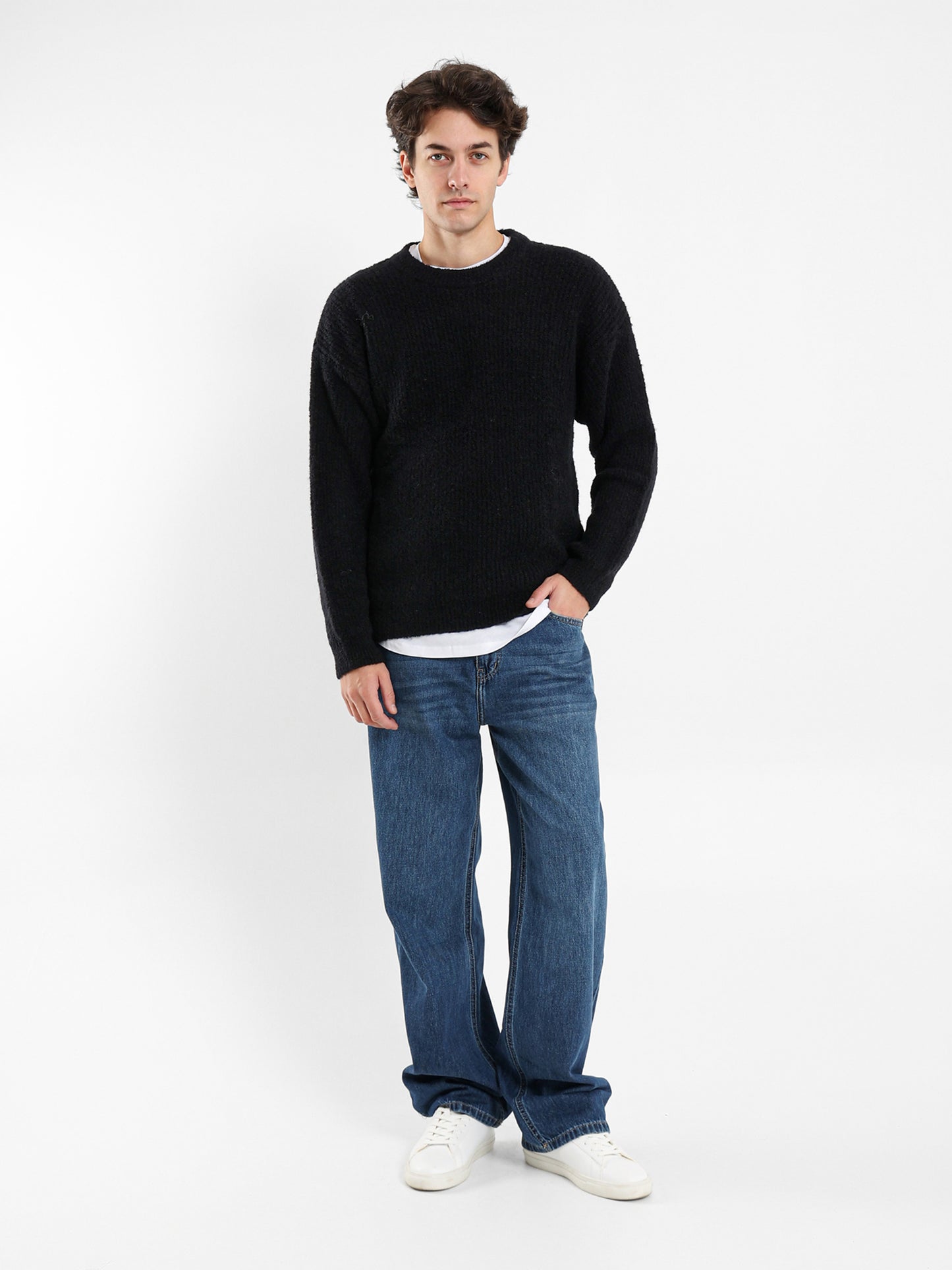 Hairy Textured Pullover