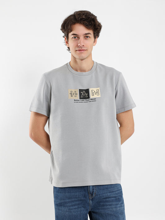 Better Late Than Never Front Print T-Shirt