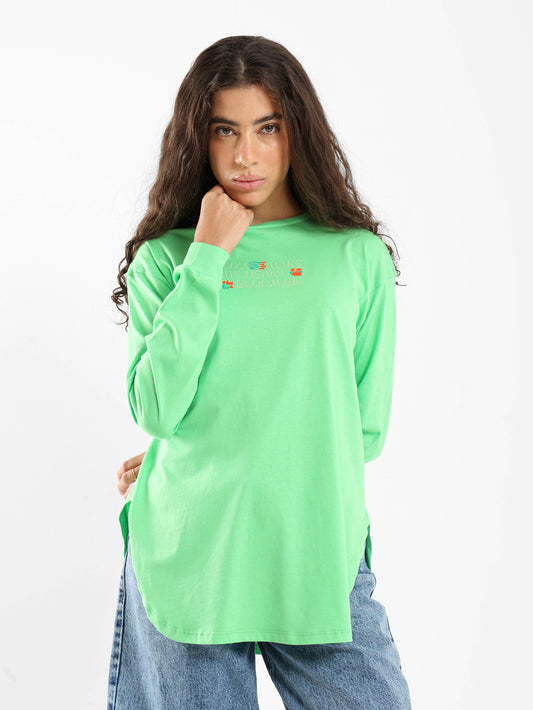 Heart Bloom Front Print Tee