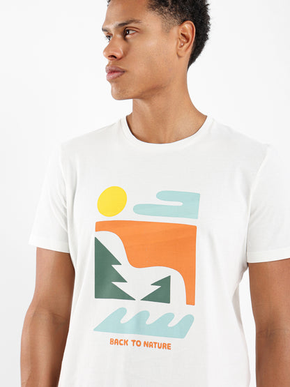 Back To Nature Printed T-Shirt