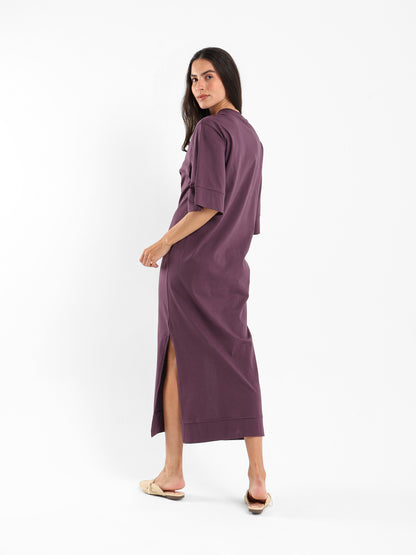Front Knot T-Shirt Dress