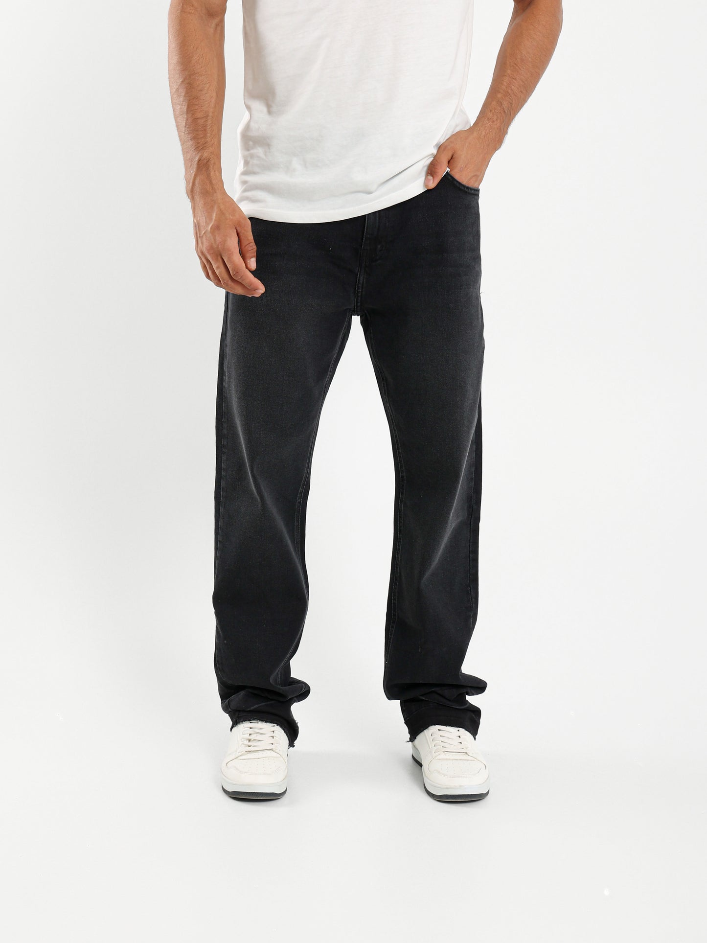 Regular Fit 5-Pocket Jeans with Unfinished Hem