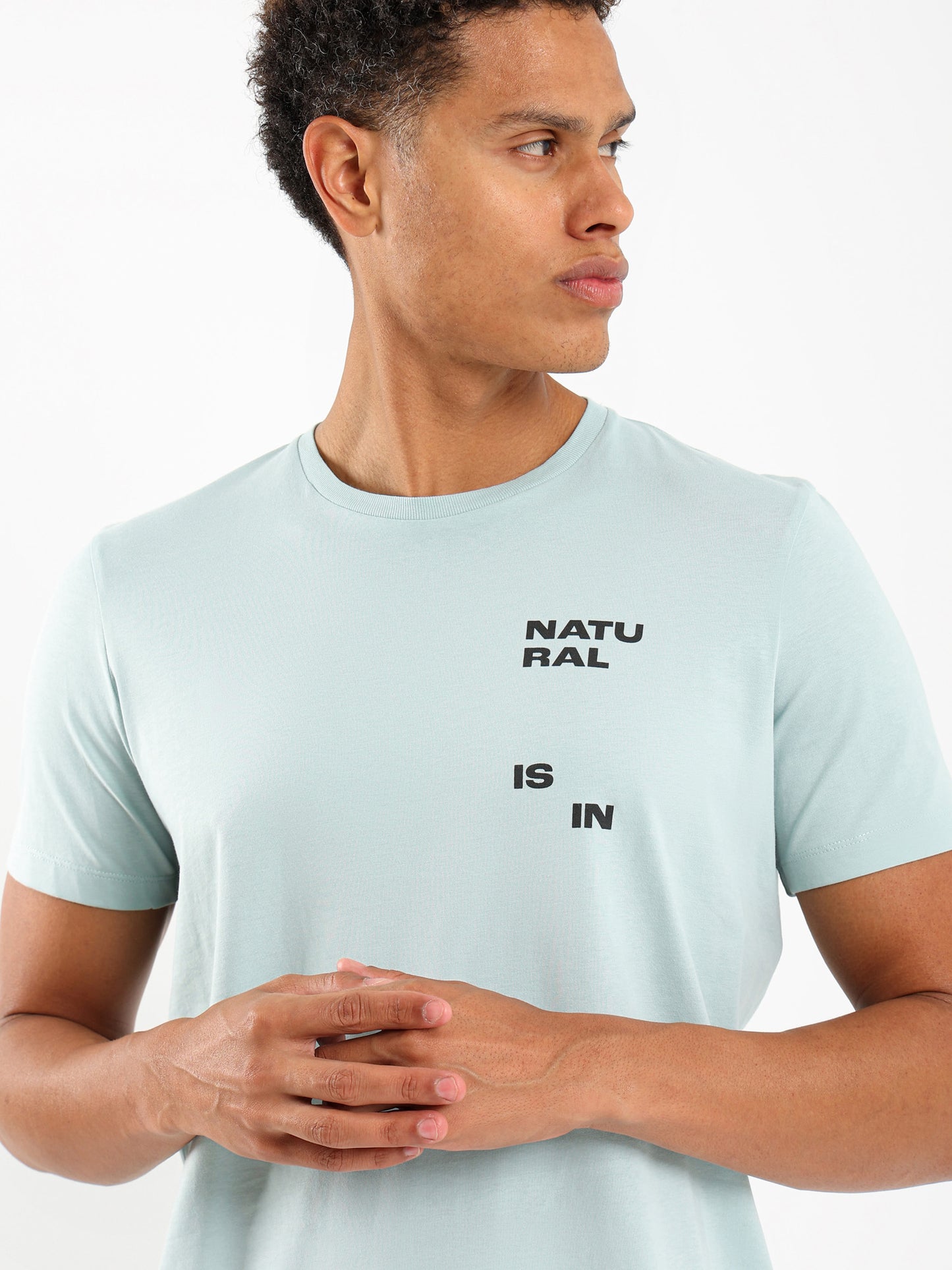 Chest Text Printed T-Shirt