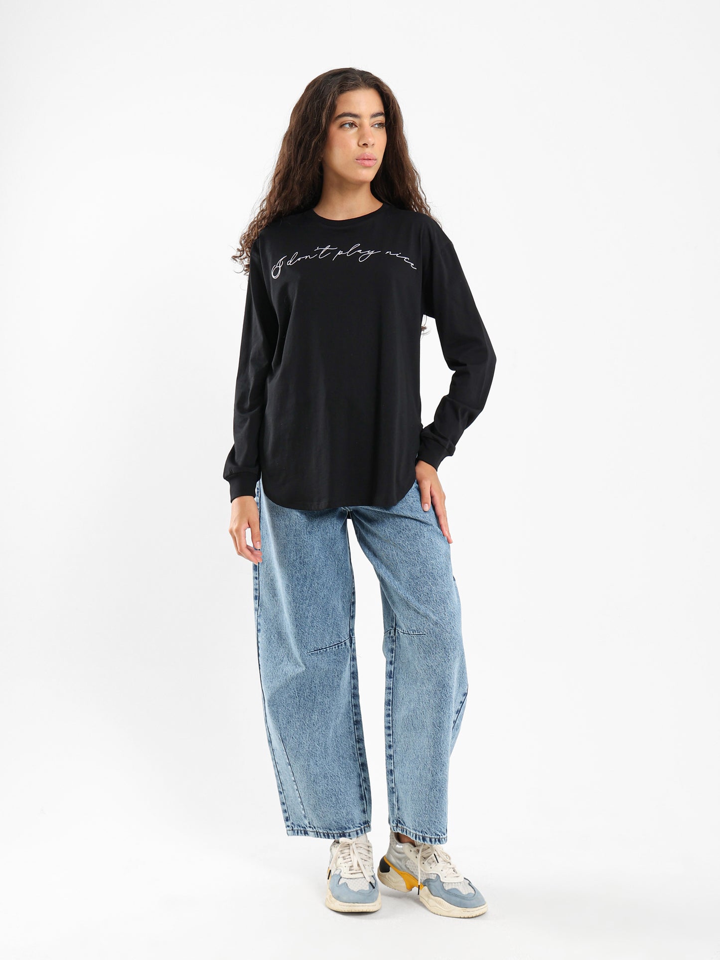 I Dont Play Nice Embroidered Tee