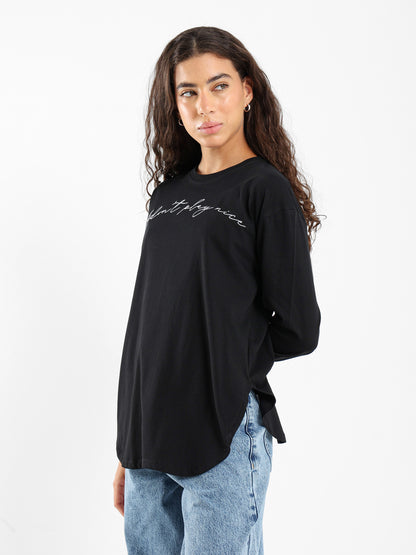 I Dont Play Nice Embroidered Tee