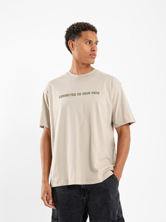 “Connect To Your Path” Slogan T-Shirt