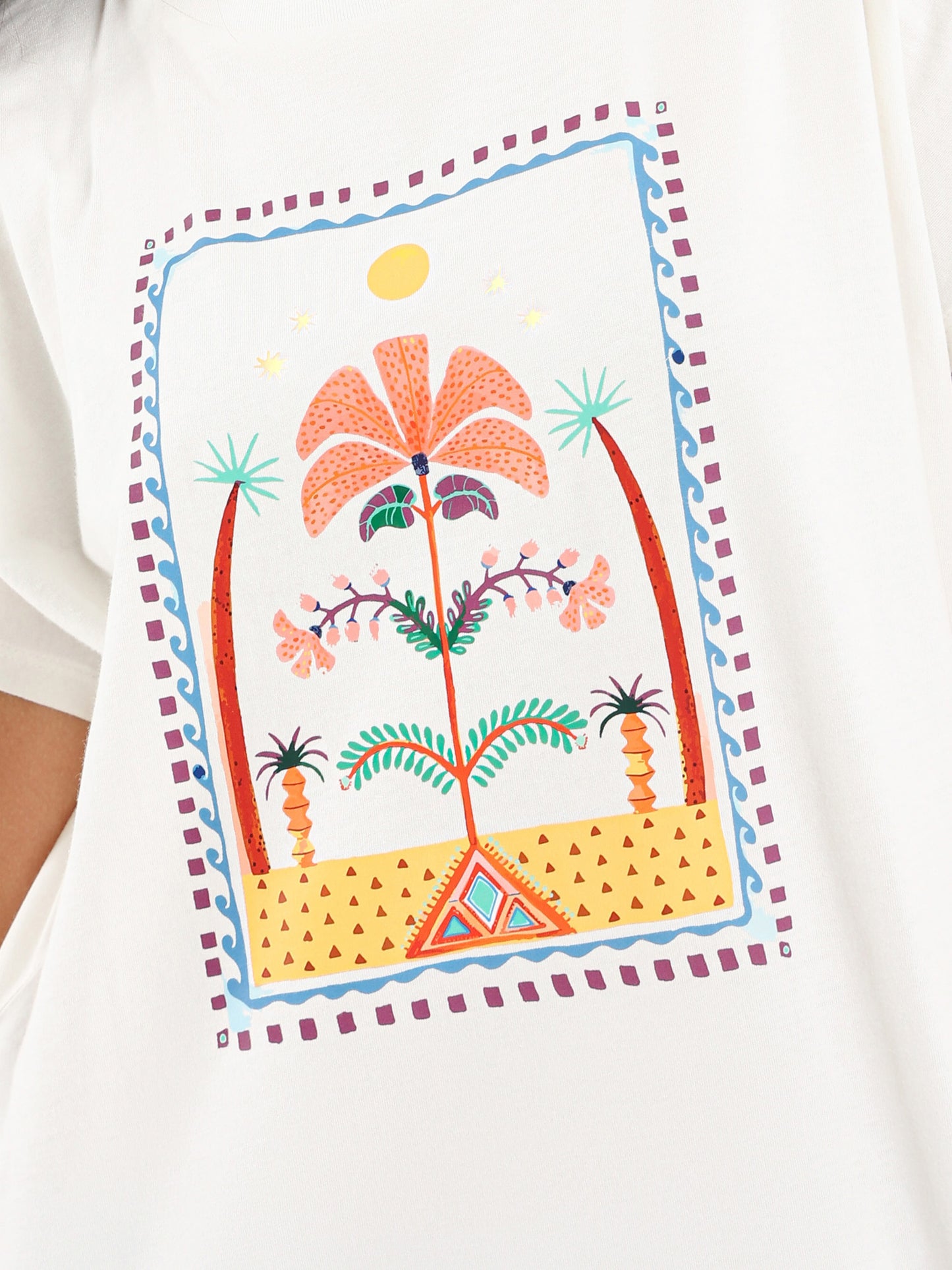 Vintage Ethnic Print T-Shirt