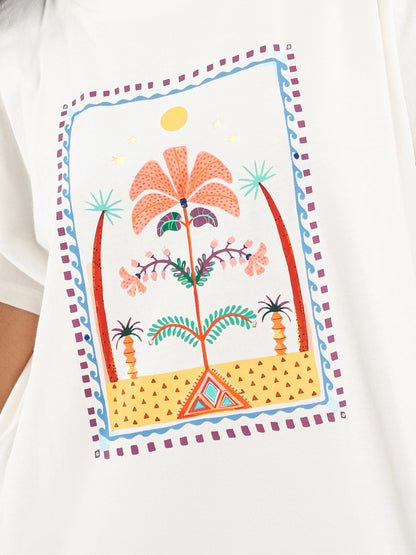 Vintage Ethnic Print T-Shirt