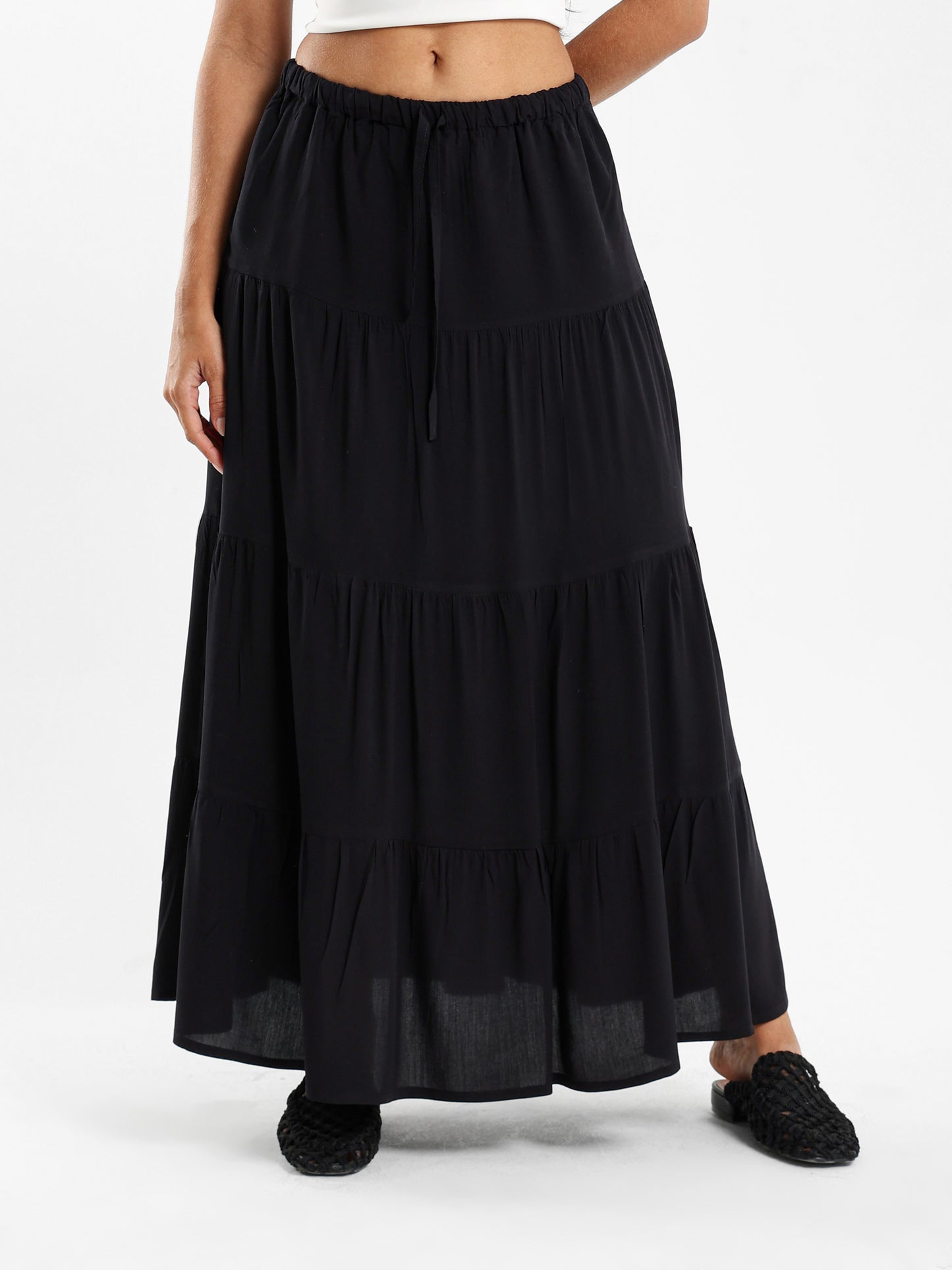 Tiered Maxi Skirt
