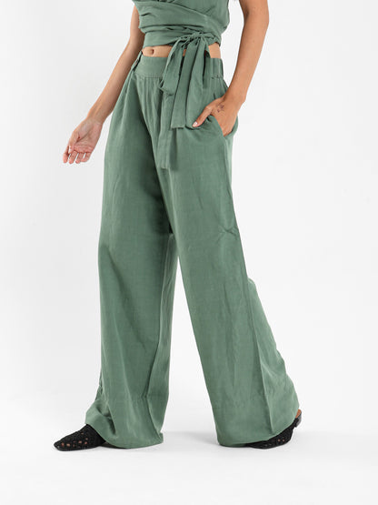 Front Pleated Pants