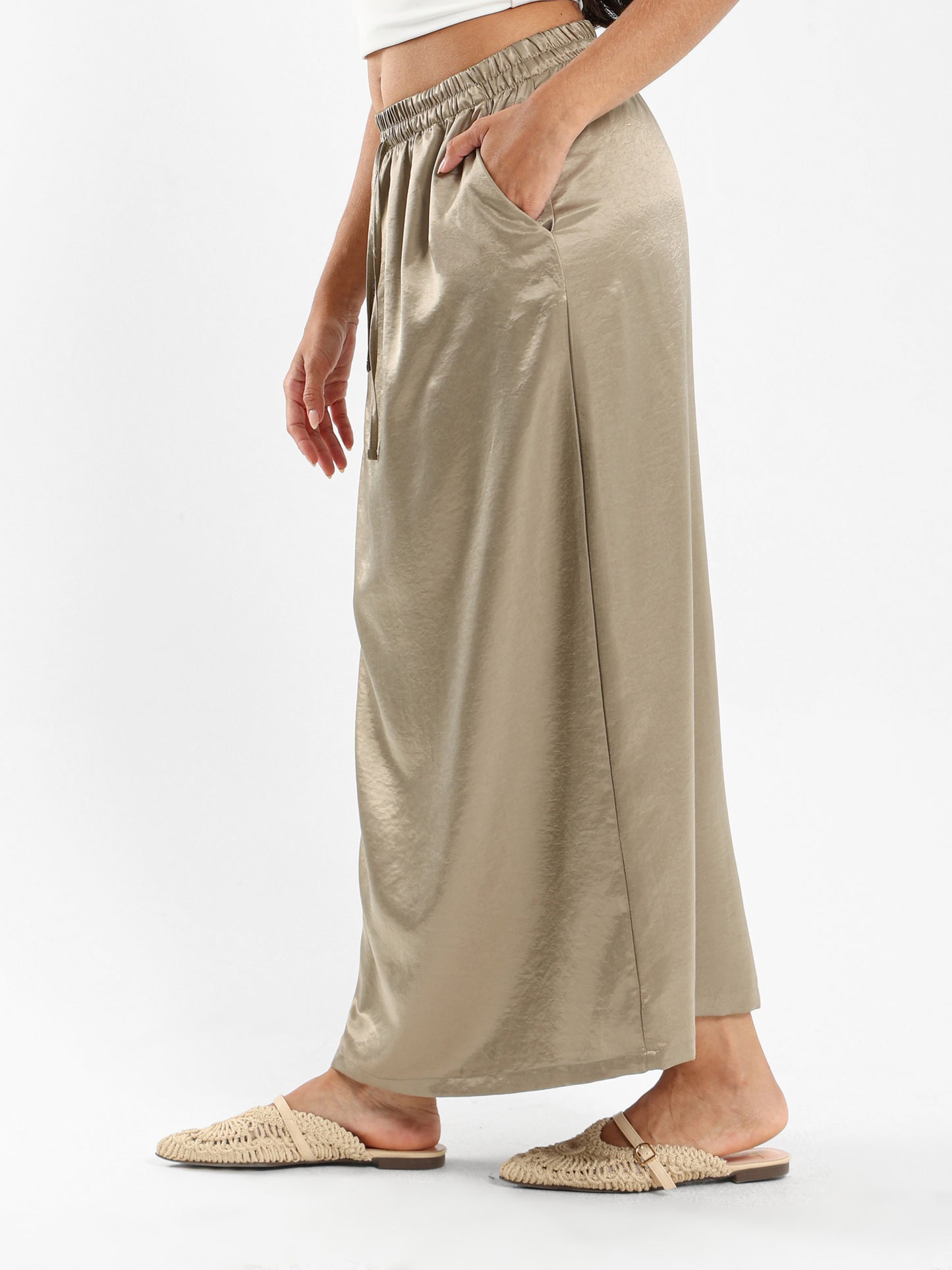 Maxi Satin Skirt