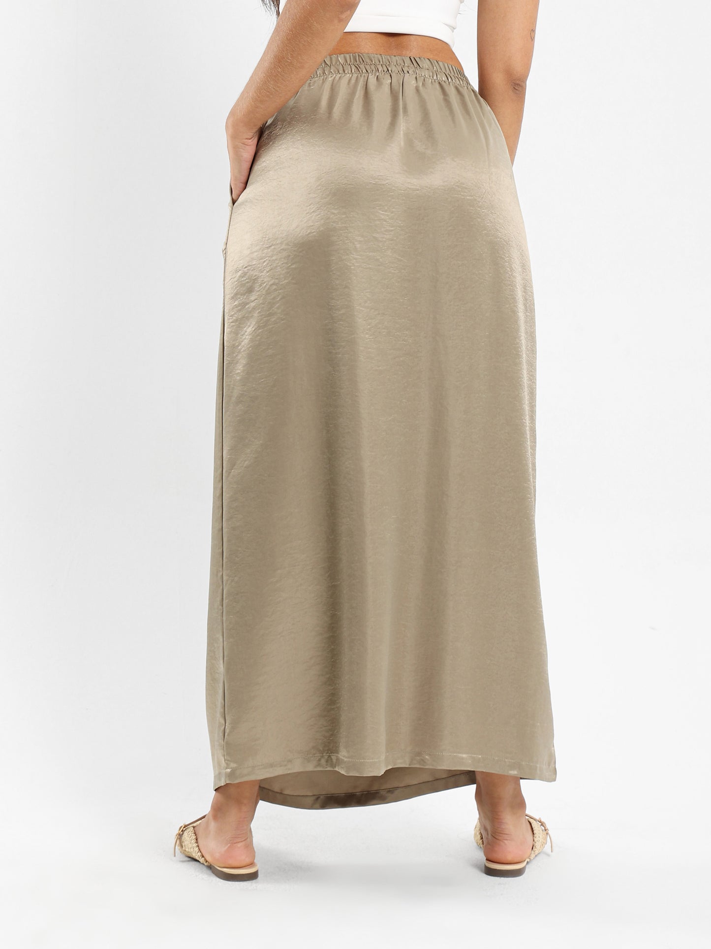 Maxi Satin Skirt