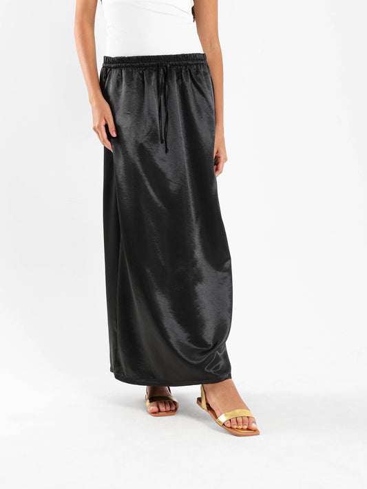 Maxi Satin Skirt