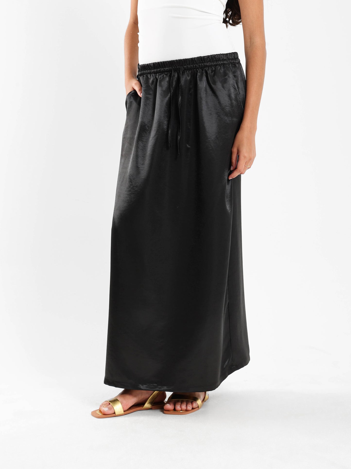 Maxi Satin Skirt