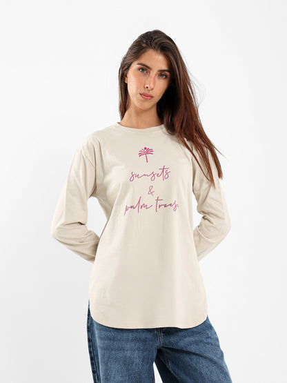 Lily Of The Valley Text Print Tee