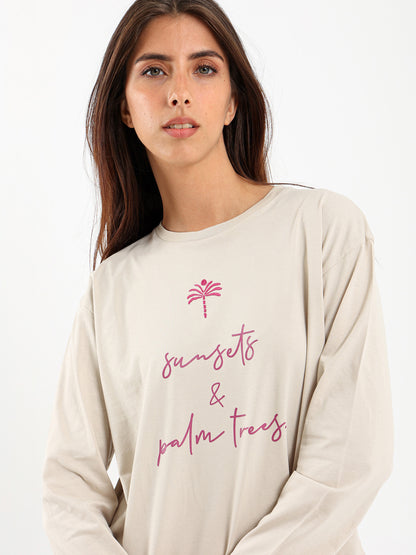 Lily Of The Valley Text Print Tee